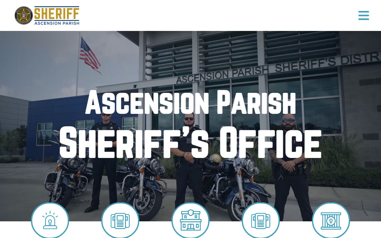 Ascension Sheriff website for Donaldsonville people search