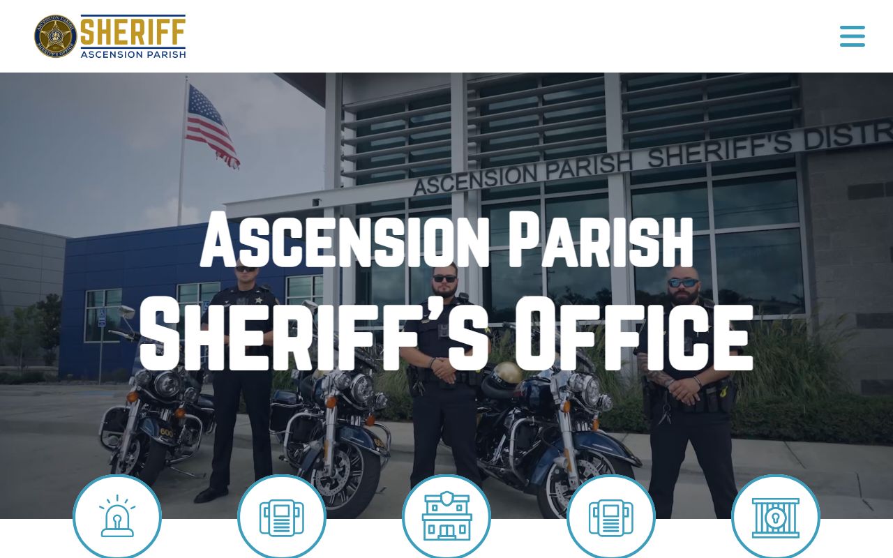 Ascension Sheriff website for Prairieville people search